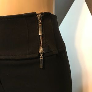 VinTage high waist band tummy side zipper pants